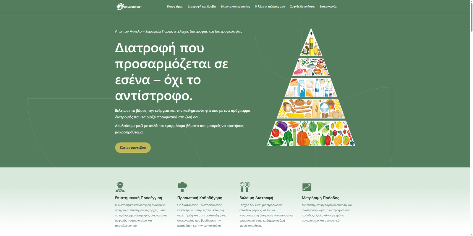 Στιγμιότυπο έργου: GymBodyDiet
